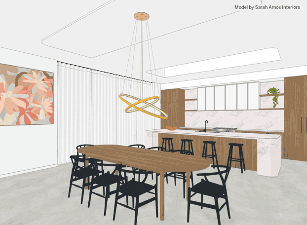 The search results are displayed in a user-friendly interface, showing thumbnails of the matched 3D models - AI in SketchUp